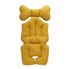마롤로뜨 100수 누빔 유모차 라이너 유모차시트, 머스타드, 1개