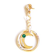 디랩 탄생석 달키링 열쇠고리, 5월 에메랄드, 1개