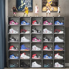 가팡 신발 진열대 정리함 블랙 30칸, 1개