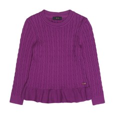 DAKS Little 女童荷葉邊絞花毛衣 DQW10KR50M