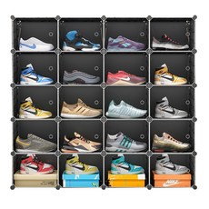 GAPANG 鞋展示架組織者黑色 20 個隔層, 1個
