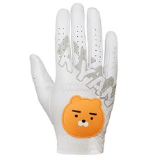 KAKAOFRIENDSGOLF 男款Ryan羊皮高爾夫手套 右手用 KMG10001, 白色