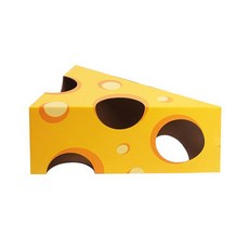 리빙듀오 내 치즈는 누가 고양이 박스 숨숨집, 옐로우, 1개