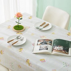 活流蜜蜂插圖 PVC 桌布 90 x 140 厘米, 1件, 1個