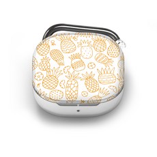 NUART Buds Live/Buds Pro/Buds 2 設計透明保護殼, 單一商品, 塗鴉鳳梨