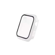 비쉐르 매트 라인 애플워치 4 44mm 하드 커버 케이스, 투명, 1개
