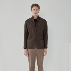 MAESTRO 男士羊毛棉質平紋針織開衫 MAJA0C102W2