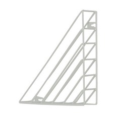 三角壁掛書架, 白色的, 1個