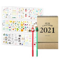 2Youngdesign X mas 中性筆隨機送 2p + 28 個 Daku Ins 貼紙 + 牛皮紙 2021 日曆