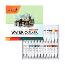Artmate 專家用水彩顏料套組, 7.5ml, 24色