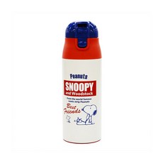 Skater 史努比一觸式不銹鋼保溫保冷瓶SDPC4, 紅色的, 360毫升