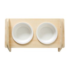 Pasteldog 2 張用於寵物頸部保護的木製餐桌, 混色, 1套