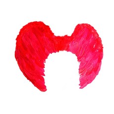 PARTYHAE 天使翅膀 大, 紅色, 1個