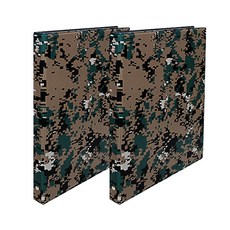 A4 軍用 O型環活頁夾 3孔 3cm, 國防圖案, 2個