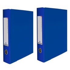 Highlight D型環裱褙活頁夾 3孔 3公分, 藍色, 2個