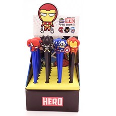 英雄中性筆 4種 x 6入組, 混合色, 1套