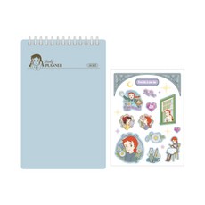 Flyingwhales 紅髮安妮 學習計畫本 100天, 粉藍色, 1個