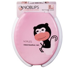 NOBLIPS G-Tech韓國馬桶蓋U型, 粉色的, 1個