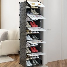 GAPANG 塑膠10層鞋櫃 黑色, 1個