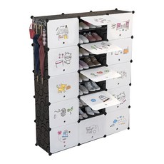 GAPANG Plastic 10樓鞋櫃 No.03 黑色, 1個