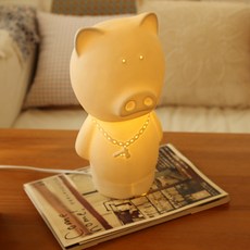 도도한 LED 취침 무드등, 꼬마돼지 베이브