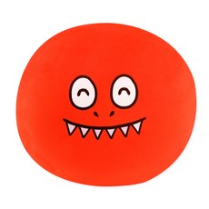 恐龍大腳圓形麻糬抱枕 大腳, 紅色