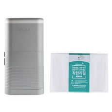 ViUM 簡約按壓式垃圾桶 16L+垃圾袋, 灰色, 1組