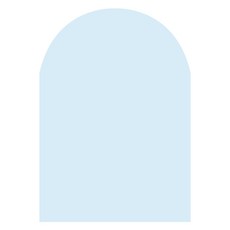 roomi reve 壁紙型磁性黑板 圓頂款, Alice Blue