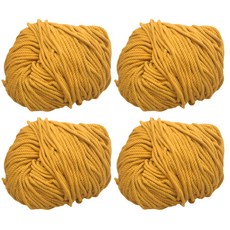 태광 마크라메 실 60합 4mm 4p, 05 머스터드, 4개