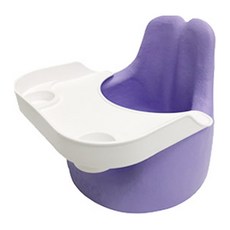 버드시아 쿠션 아기 점보의자 + 식판 세트, 고급보라