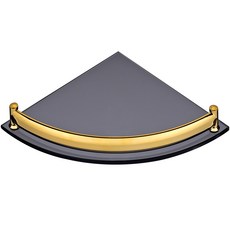 強化玻璃角玻璃層板 黑金, 1個