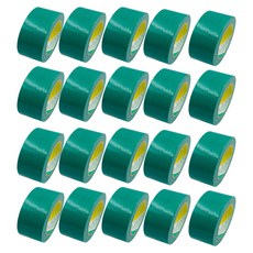 Soyu棉質藍色膠帶 48mm*24m, 20個, 綠色