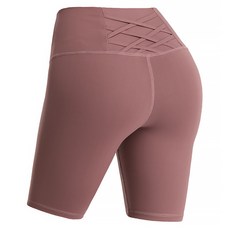 I LOVE FIT 女款高腰口袋瑜珈抽繩短褲