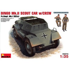 미니아트 35074 1/35 Dingo Mk 2 Pz.Kpfw.Mk 1 202 e w/crew 프라모델, 1개