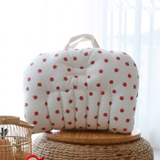 夢豆腐便攜嬰兒床+收納袋套裝, 紅蘋果款