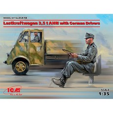ICM Lastkraftwagen 3.5 t AHN with German Drivers塑膠模型 35418 1/35, 1個