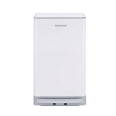 magikan 踩踏式方型垃圾桶 27L, 1個, 白色 (MJ280WG)