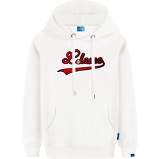 L.LAMO LOGO棒球字母刺繡刷絨連帽長袖衛衣