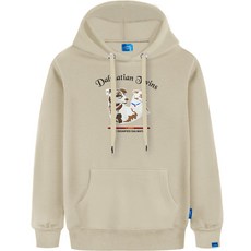 L.LAMO 狗狗圖案刷絨連帽衫