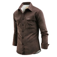 DAKUANG 男士 Torso 刷毛長袖燈芯絨襯衫 C10D14_ss2327