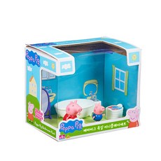 Peppa Pig 浴室迷你玩具公仔 7 件套, 1套