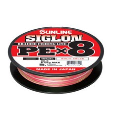 Sunline Sigron 8 編織釣魚線 150m, 多色的