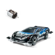 TAMIYA 95550 TRF-Racer Jr.黑色 SP MS Minicar + 15489 Atomic Tuned 2 Motor PRO, 混色, 1套