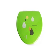 Lifun 雨滴印花孩童O型馬桶蓋 XL號, 綠色