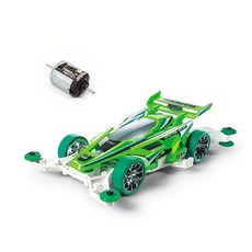 타미야 DCR 02 미니카 MA섀시 95510 + 아토믹튠 모터 프로 15489, 형광그린, 1세트