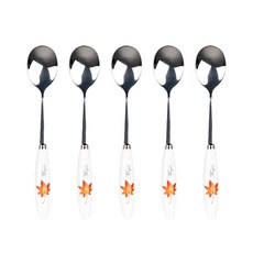 Bloom at home 楓葉印花茶匙, 5個