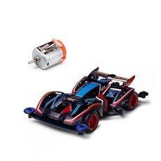 타미야 19424 GUN BLUSTER CUSCO 슈퍼FM샤시 + 15484 Torque Tuned 2 Motor, 혼합색상, 1세트