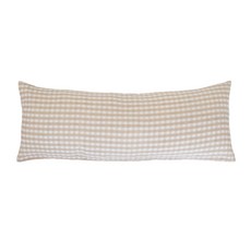 格紋長抱枕, 淺褐色