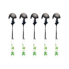 Bloom at home 三葉草印花茶匙, 5個