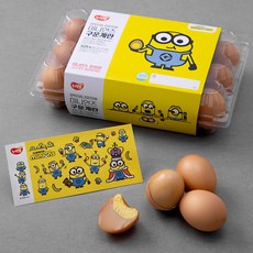 누리웰 미니언즈 구운계란 + 스티커, 15구, 1세트
